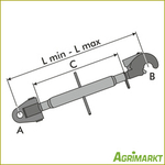 Oberlenker-Gelenkauge Zum Anschweißen, Kat. 2, Breite 75 Mm